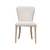 Silla de madera con respaldo alto y tapizado para comedor de estilo clásico glam