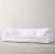 Sillón Cloud modular con diseño moderno y tapizado en tela blanca, ideal para living o sala de estar