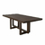 Mesa de comedor de madera con base entrelazada para comedor de estilo moderno industrial