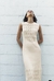 Vestido de Tricô Cru Zara na internet