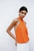 Body Laranja Halter Zara - Revestir Co