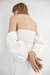 Vestido Branco com Volume Zara na internet