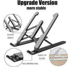 Suporte De Notebook Compacto Articulado - Linha Premium Alumínio
