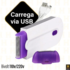 Depilador feminino portátil, recarregável USB, na internet