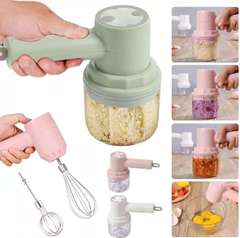 Mini Batedeira Processador e Triturador de alimentos - Sem Fio, 3 velocidades recarregável. - loja online