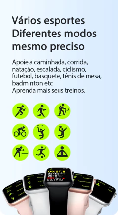 Smartwatch Unisex W28 PRO1.95, Tela de 8' HD 90hz, NFC, multifunções.