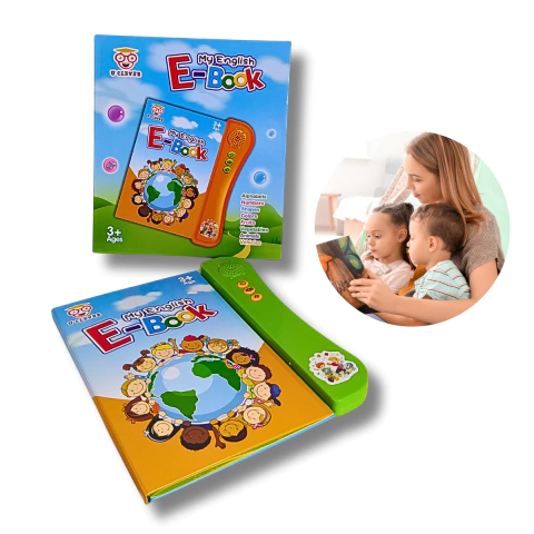 Libro Infantil Interactivo para Aprender Inglés Tactil con Sonidos