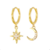 Arracada Star-moon Golden