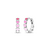 Arracada premium rainbow love Pink