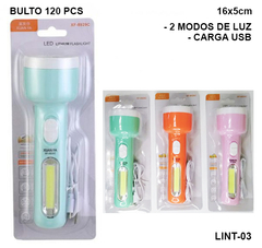 LINTERNA RECARGABLE USB - LINT-03