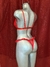 COORDINADO ROJO CON BATA - LINGERIE BY MARLEN LARA
