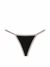 TANGA VICTORIA SECRET NEGRA CON ROSA en internet