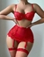 CONJUNTO ROJO MINI FALDA