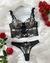CONJUNTO NEGRO BEIGE MALLA