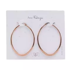 Aros acero rose Fabrizia