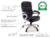 Cadeira de Escritório Presidente Ergonômica Estofada BlumeOffice BLM616 Preta na internet