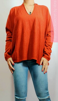 Sweater Oversize Italia Talle Unico Va De Un S Hasta Un Xl - FEMMEDESECRET BY LIBRA