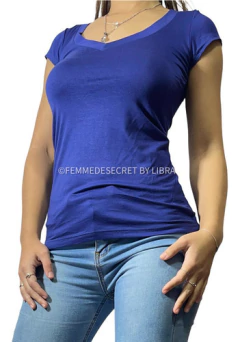 Remera Básica Mujer Manga Corta Talle S Y L - tienda online