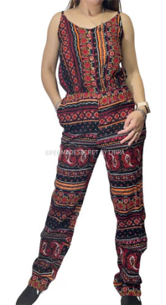 Mono Largo Recto Con Bolsillos Poplin C/algodon T.único en internet