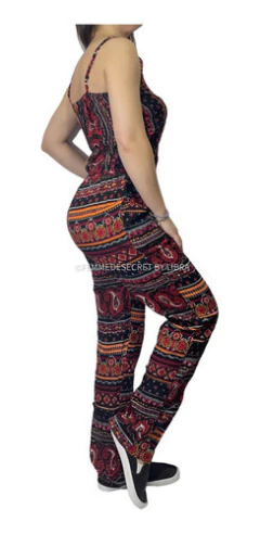 Imagen de Mono Largo Recto Con Bolsillos Poplin C/algodon T.único