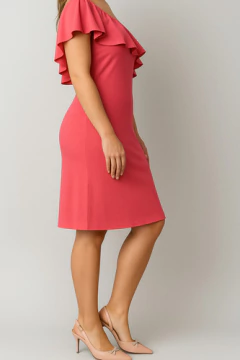 Vestido Un Hombro Volados Modal Talle S/m Oferta - FEMMEDESECRET BY LIBRA