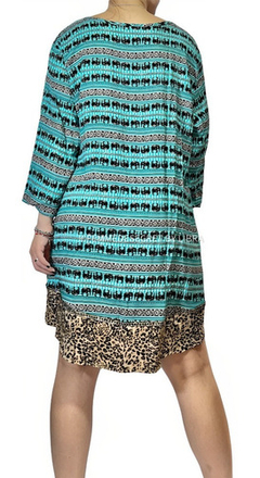 Vestido Remeron Fibrana Lentejuelas Estampado Talle M Oferta - FEMMEDESECRET BY LIBRA