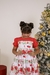 Imagem do Vestido Infantil estampado com laço bordado na cintura e saia franzida