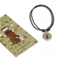 Pulsera Santitos Xfis con Estampa (San Francisco de Asis)