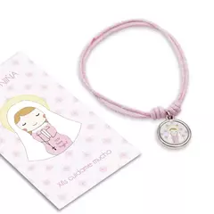 Pulsera Santitos Xfis con Estampa (Virgen NIña)