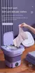 Balde dobrável portátil para máquina de lavar, 8l, para roupas, meias, roupa