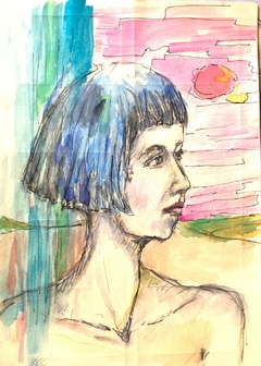 Joven de perfil
