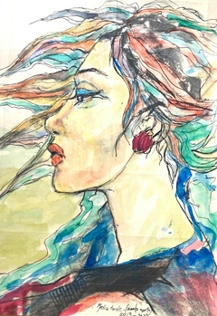 Mujer de perfil