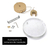 Luminária Pendente Disco Cristal C Bolhas Dourado Led Aaatop 110v/220v (bivolt) na internet