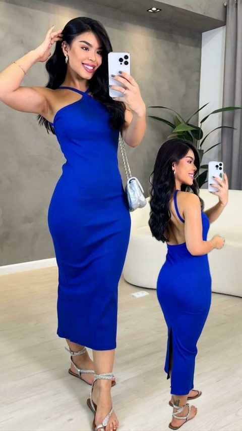 Vestido Valentina Azul Bic