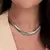 Colar Choker Bia Banho de Ródio Branco - comprar online