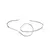 Choker Curvas Banho de Ródio Branco - comprar online