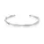 Pulseira Bracelete Aros Entrelaçados Banho de Ródio Branco na internet