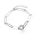 Pulseira Elo Cravejado Banho de Ródio Branco na internet