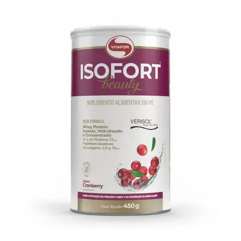 Whey Isolado Isofort Beauty 450g | Vitafor