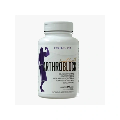 Colágeno Tipo II Arthroblock 90 tablets | Canibal INC.