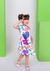 Vestido giovanna (Florescer Azul) - comprar online