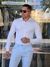 Camisa Slim Tecnológica 15% de Elastano cor Branca - Rastro Moda Masculina e Acessórios