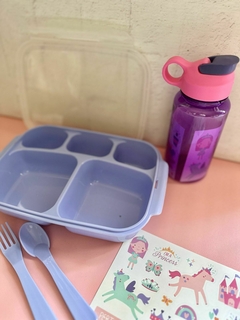 TUPPER + BOTELLA VIOLETA - comprar online