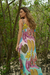Vestido Longo Onça Entre Folhagens