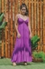 Vestido Longo Busto Torcido Liso - comprar online
