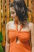 Vestido Max Cropped Liso - faixa busto - loja online
