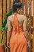 Vestido Max Cropped Liso - faixa busto - comprar online