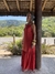 Vestido longo botões laterais - comprar online