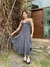 Vestido midi chanfrado - comprar online