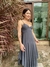 Vestido midi chanfrado - loja online